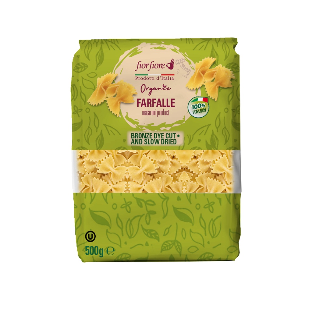 Organic Farfalle Bronze Die (500 g)