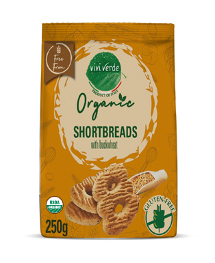 Organic Shortbread with buckwheat gluten free 250 g