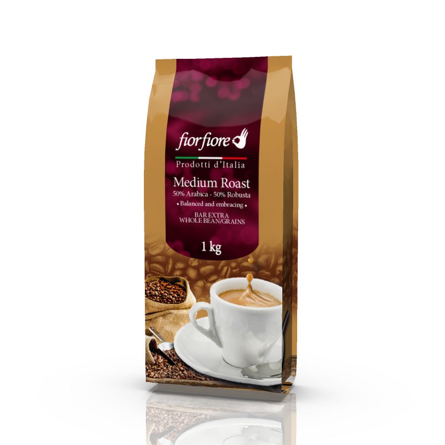 Coffee Beans Medium Roast, 1 kg (50A, 50R)