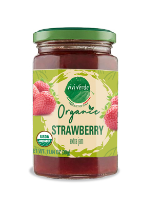 Organic Strawberry Jam 330 gr