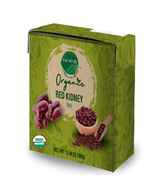 Organic Red Kidney beans Brick 380 g