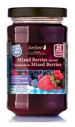 [CA2101100] No sugar added Mixed berries Jam Fiorfiore, 210 ml (250 g)