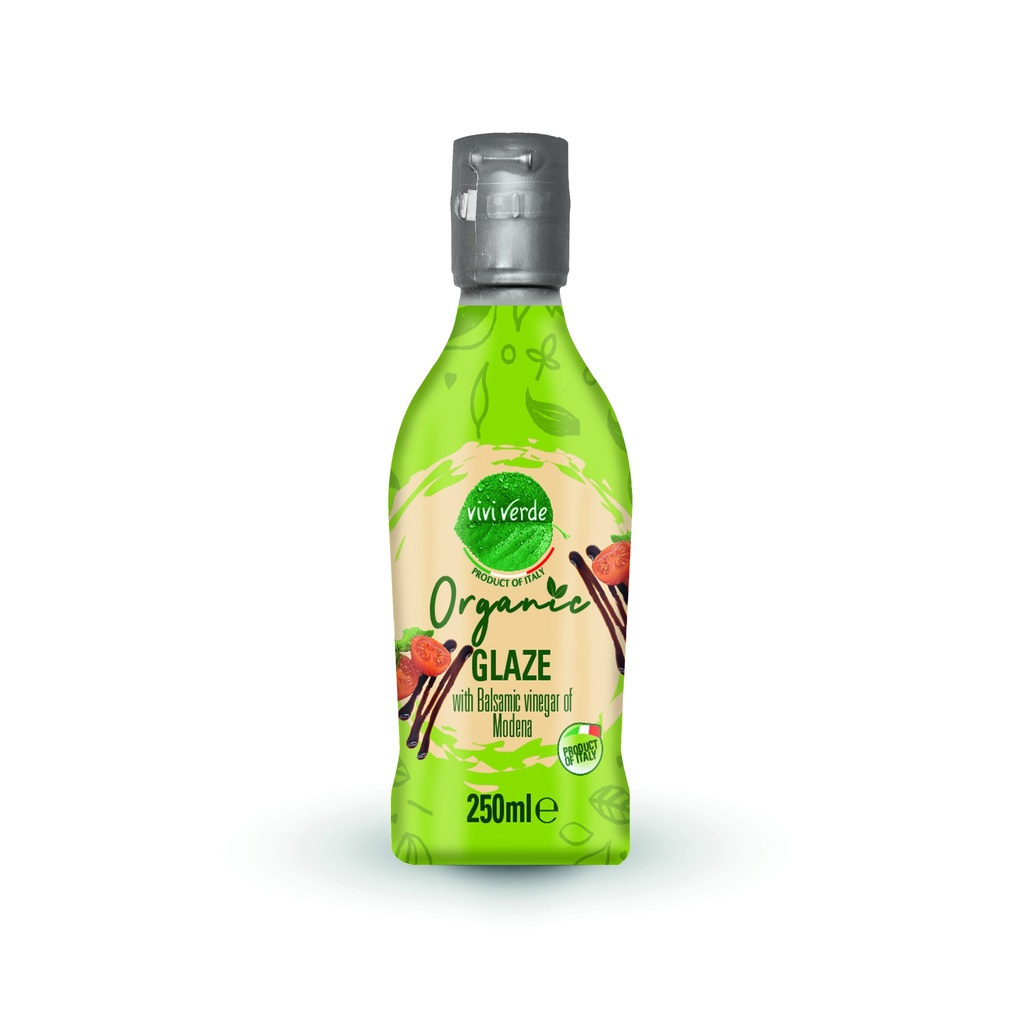 Vivi Verde Organic balsamic Vinagar Glaze 250 ml (8,45 oz fl)