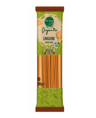 Vivi Verde Organic whole wheat Linguine bronze dyed 500 g (17,637 oz)