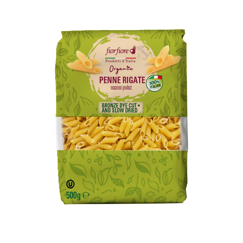 Organic Penne Rigate Bronze Die (500 g)