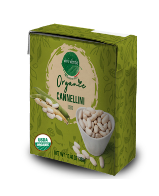 Organic Cannellini beans Brick 380 g