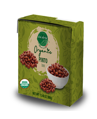 Organic pinto beans brick 380 g
