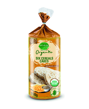Organic 6 cereals cakes 150 g