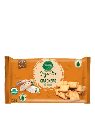Organic Rosemary Crackers single portion gluten free 200 g