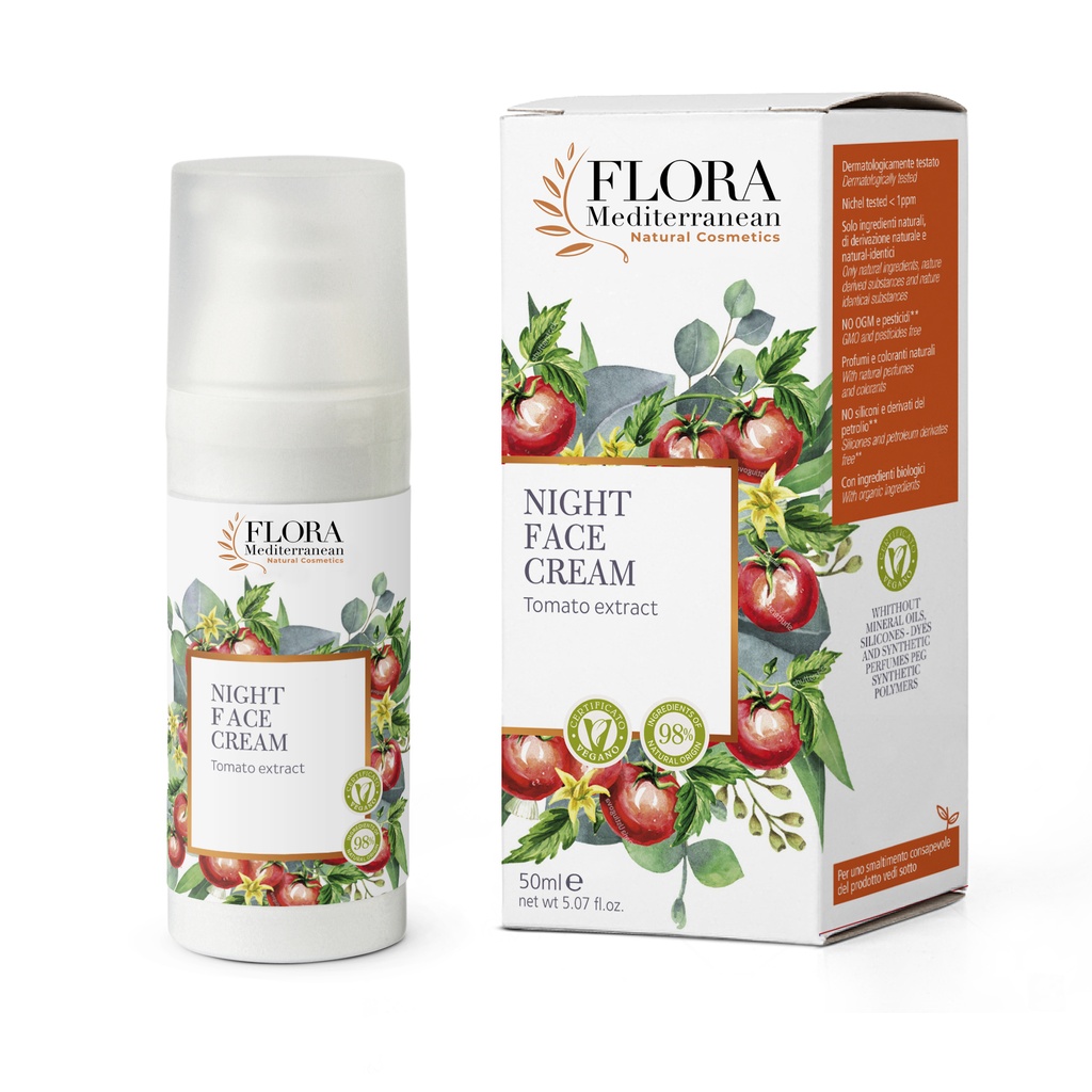 Revitalizing night face cream with Tomato peel extract 50 ml