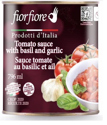 [CA2000071] Diced Tomatoes With Garlic And Basil (800 G)