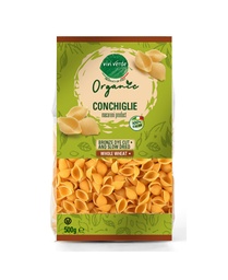 [US2101133] Vivi Verde Organic whole wheat Conchiglie bronze dyed 500 g (17,637 oz)