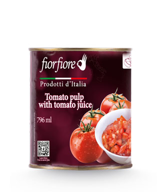 Fiorfiore Diced Tomatoes with Tomato Juice 28 oz