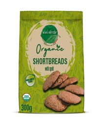 [CA2100658] Organic Spelt Shortbread with wholemeal flour 300 g