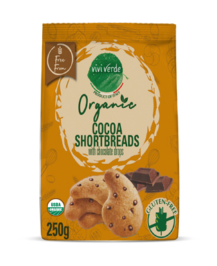 Organic Shortbread with Chocolate Drops gluten free 250 g
