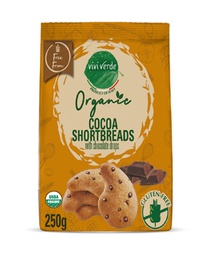 [CA2100699] Organic Shortbread with Chocolate Drops gluten free 250 g