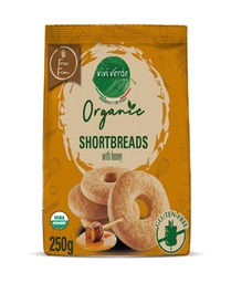 [CA2100700] Organic Shortbread with Honey gluten free 250 g