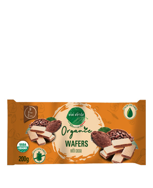 Organic Cocoa Wafer gluten free 200 g