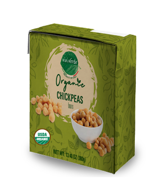 Organic Chickpeas in Brick 380 g