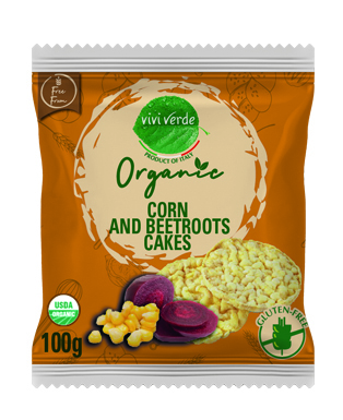 Organic Corn and Beetroot cakes 100 g