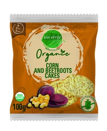 [CA2100729] Organic Corn and Beetroot cakes 100 g
